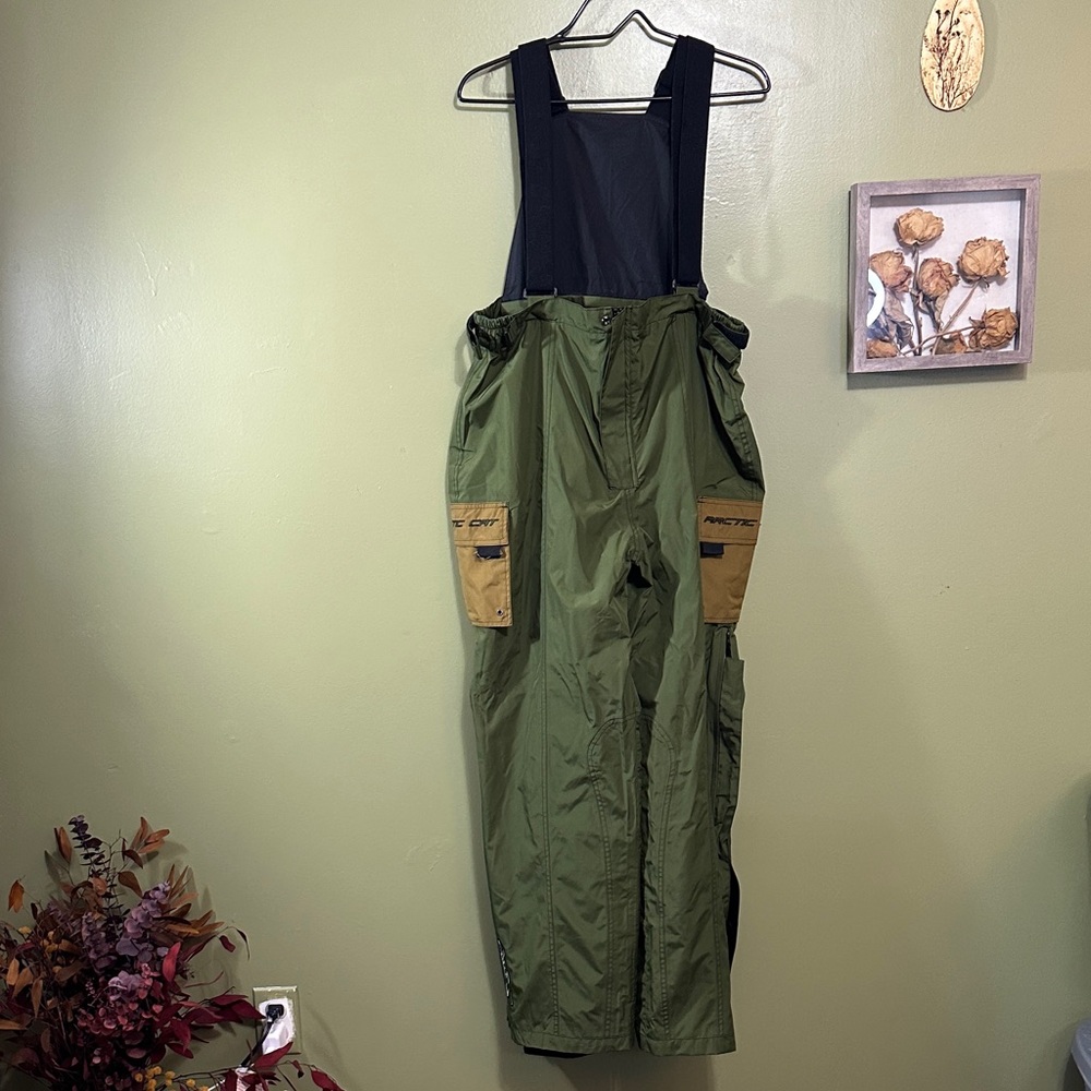 Articwear by Artic Cat Green ATV A-Tex UTV/Outdoor bibs pants men’s large